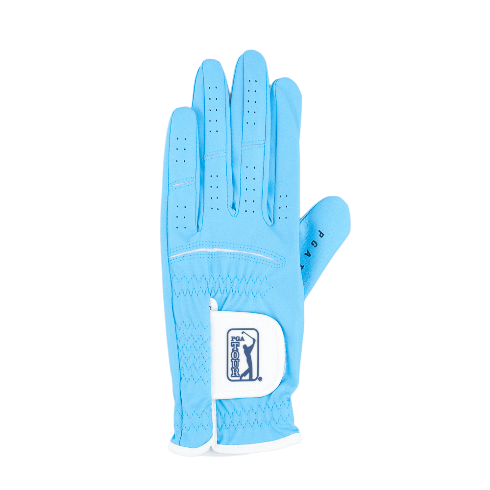 PGA Korean Style Nano Cloth Men's Golf Gloves (Light Blue)