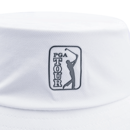 PGA ツアー 調節可能なゴルフ バケット ハット (ホワイト)