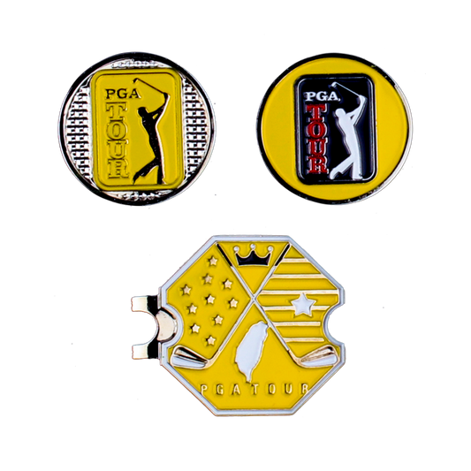 PGA hexagonal base + double cap clip (yellow)