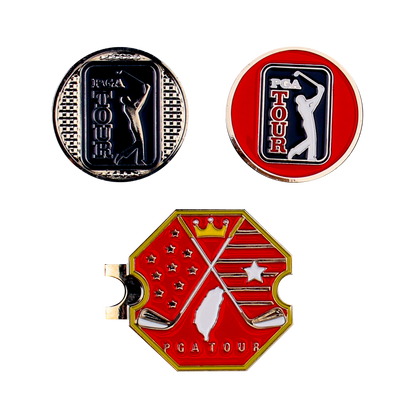 PGA hexagonal base + double cap clip (red)