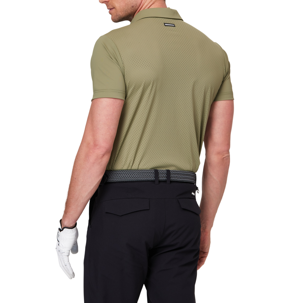 Zippered pocket breathable short-sleeved shirt