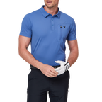 Zippered pocket breathable short-sleeved shirt