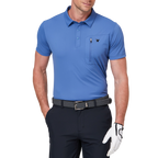 Zippered pocket breathable short-sleeved shirt