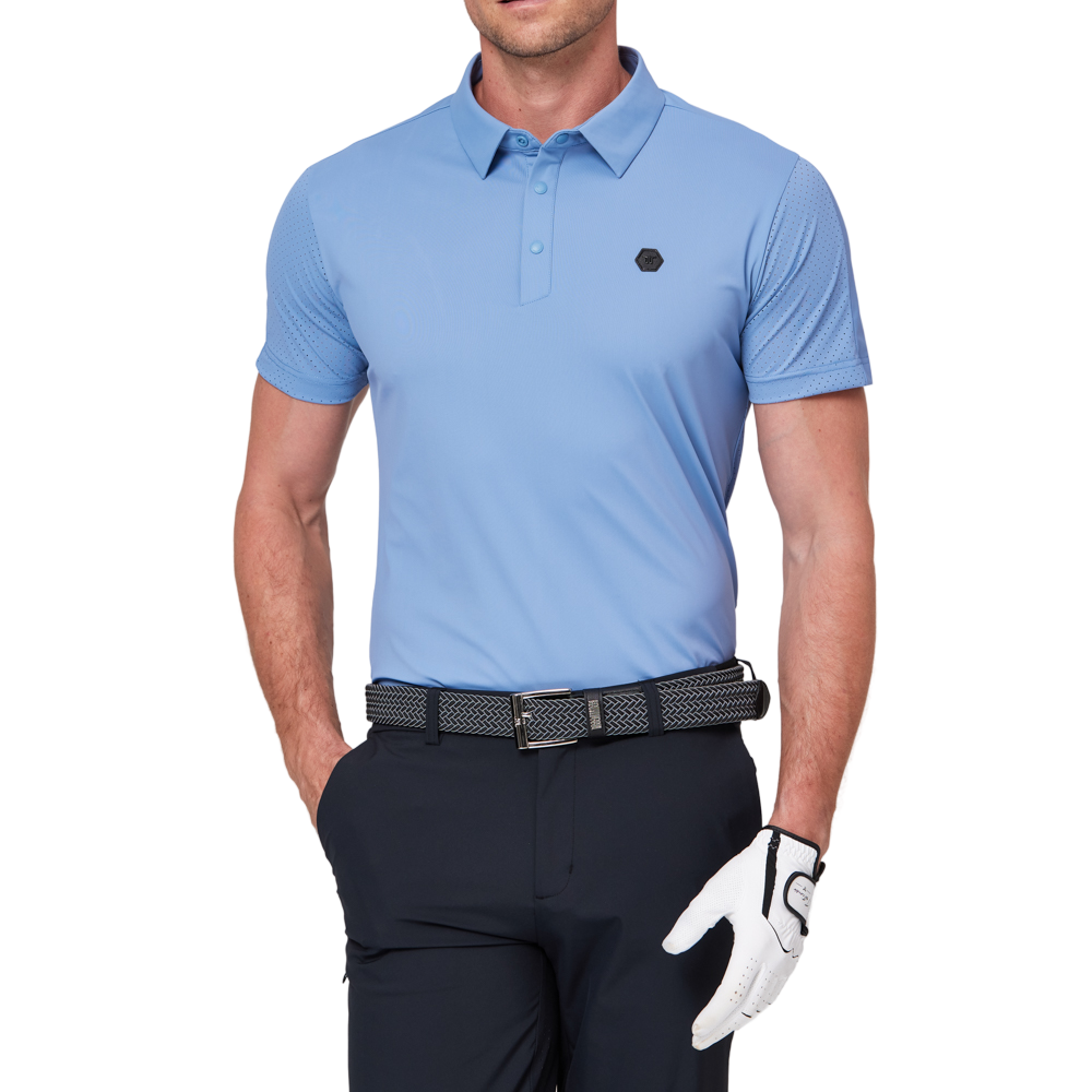 パッチワークの通気性のある半袖シャツ