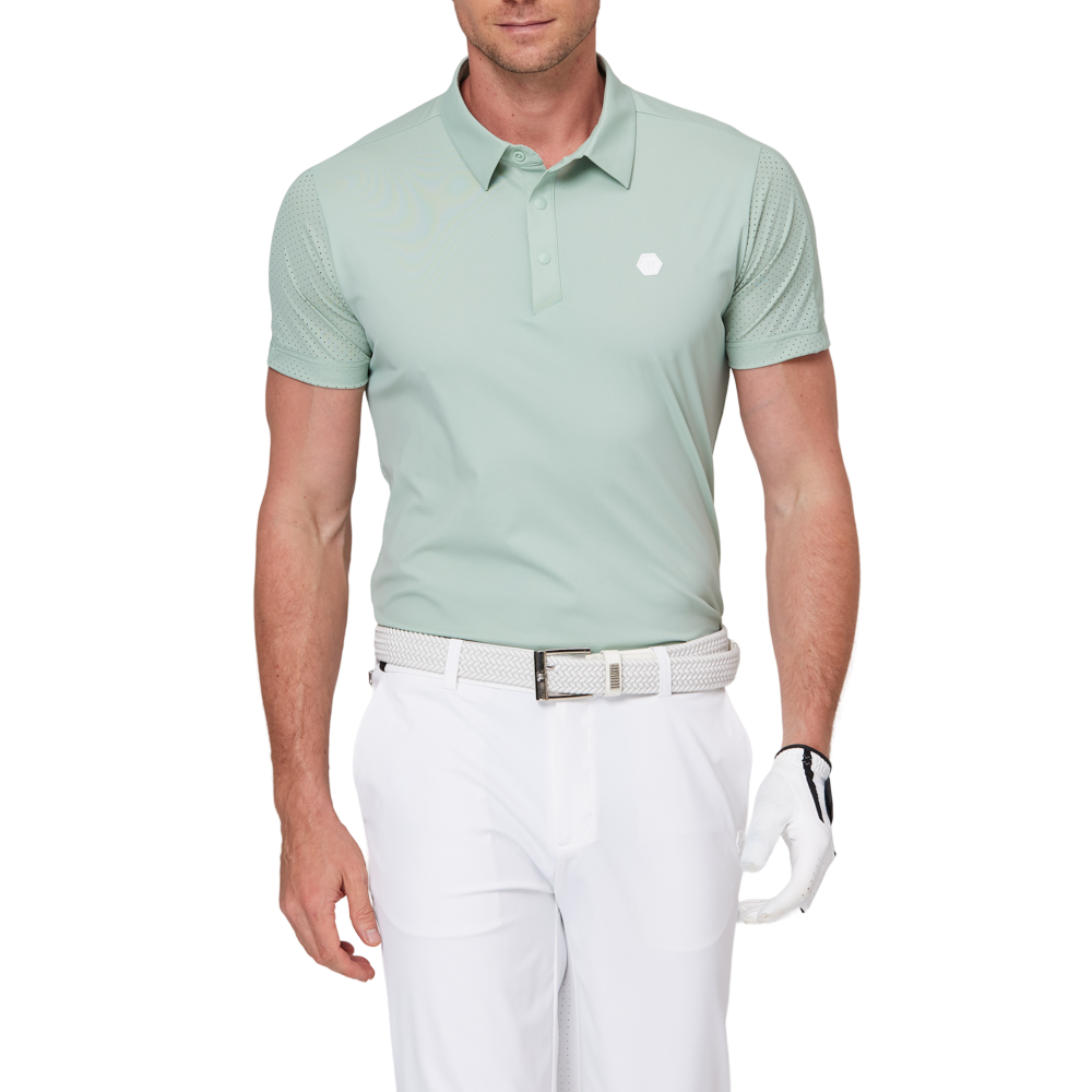 パッチワークの通気性のある半袖シャツ