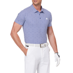 幾何学模様のオールオーバープリント半袖シャツ