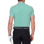 幾何学模様のオールオーバープリント半袖シャツ