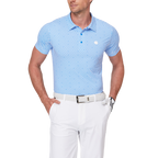 幾何学模様のオールオーバープリント半袖シャツ