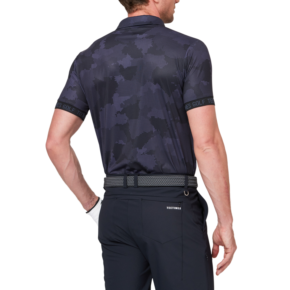 デジタルカモフラージュプリント半袖シャツ