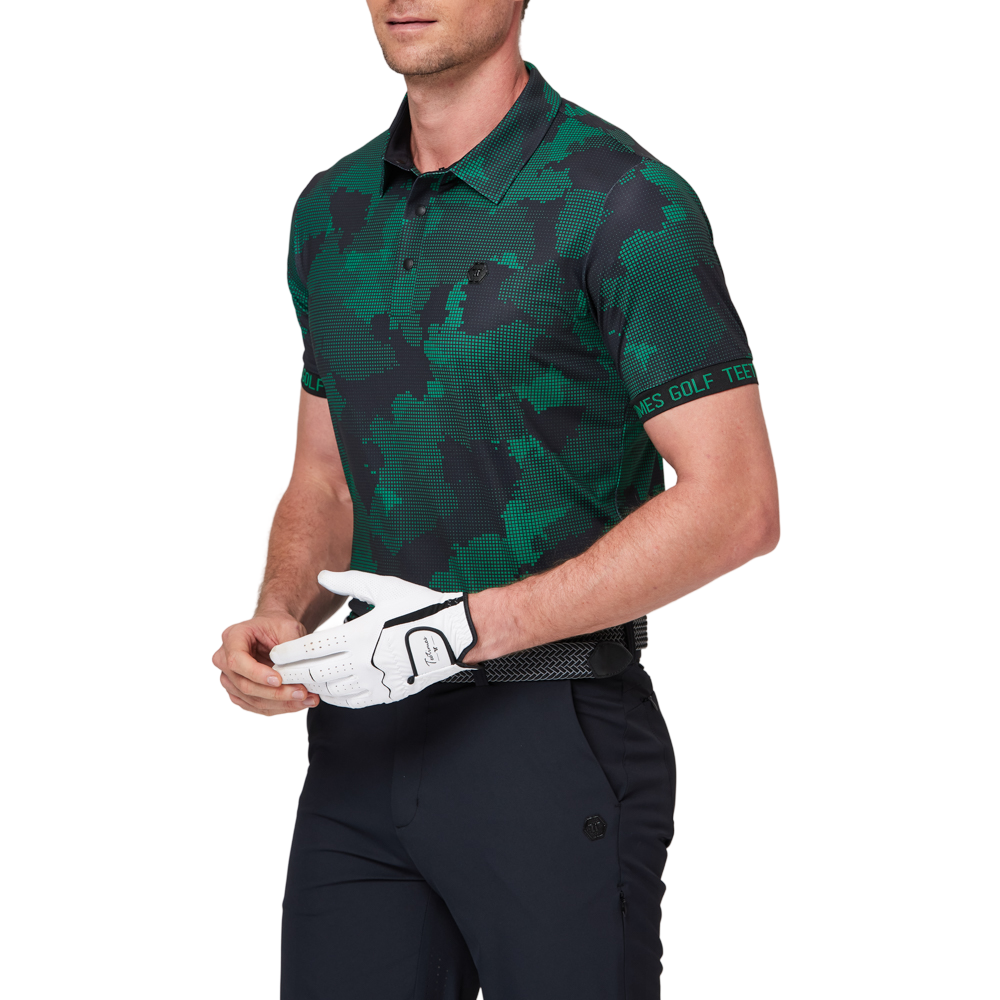 デジタルカモフラージュプリント半袖シャツ