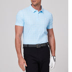 幾何学模様のリズムプリント半袖シャツ