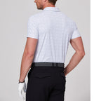 幾何学模様のリズムプリント半袖シャツ