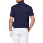 Stand-up collar, half-open short sleeves