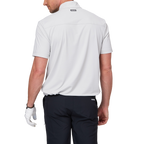 Stand-up collar, half-open short sleeves