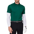 スタンドカラー半袖セーター