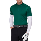 スタンドカラー半袖セーター