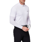 スタンドカラー半袖セーター