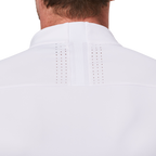 スタンドカラー半袖セーター