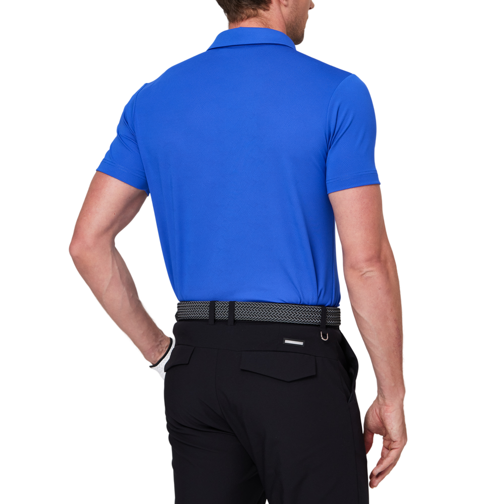 カラーブロックの前立て機能的な半袖シャツ