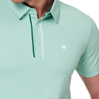 カラーブロックの前立て機能的な半袖シャツ