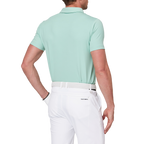 カラーブロックの前立て機能的な半袖シャツ