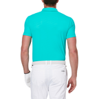 ダイヤモンド柄の涼しげなジャカード半袖シャツ