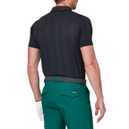 ダイヤモンド柄の涼しげなジャカード半袖シャツ