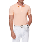 ダイヤモンド柄の涼しげなジャカード半袖シャツ