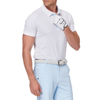 ダイヤモンド柄の涼しげなジャカード半袖シャツ