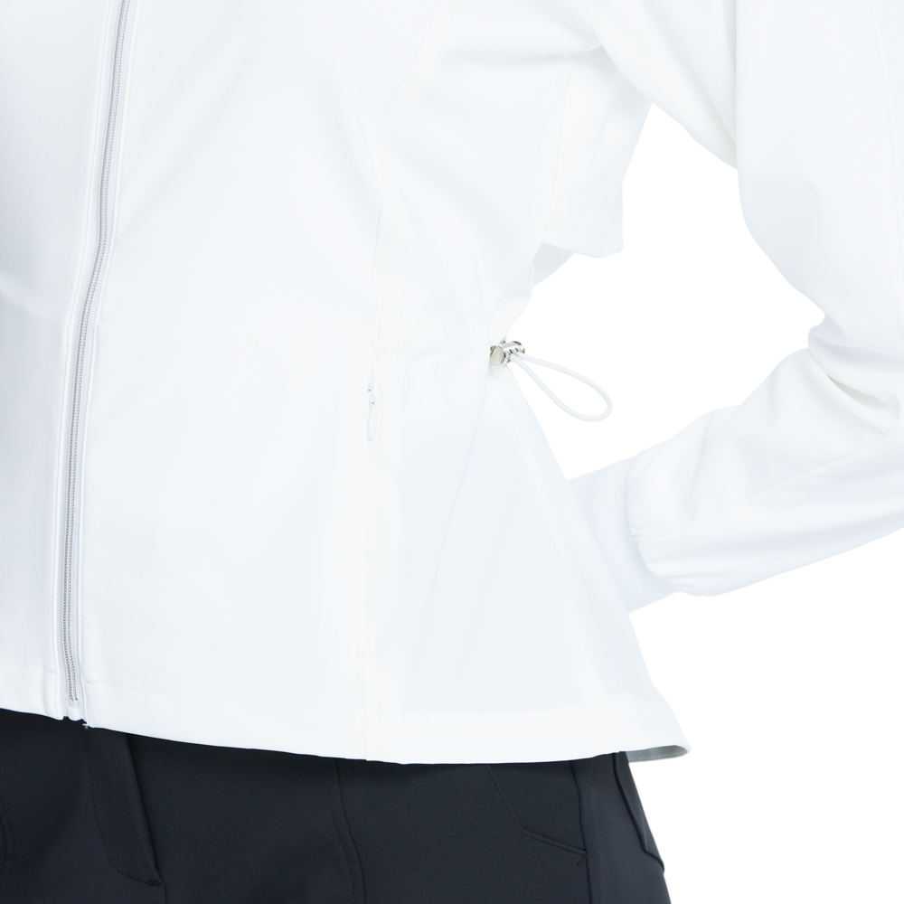 ゴルフ用防風撥水長袖ジャケット（ホワイト）