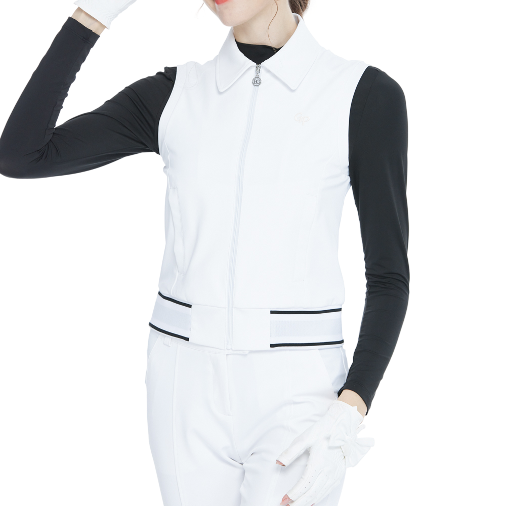 半袖二重ベスト（白）