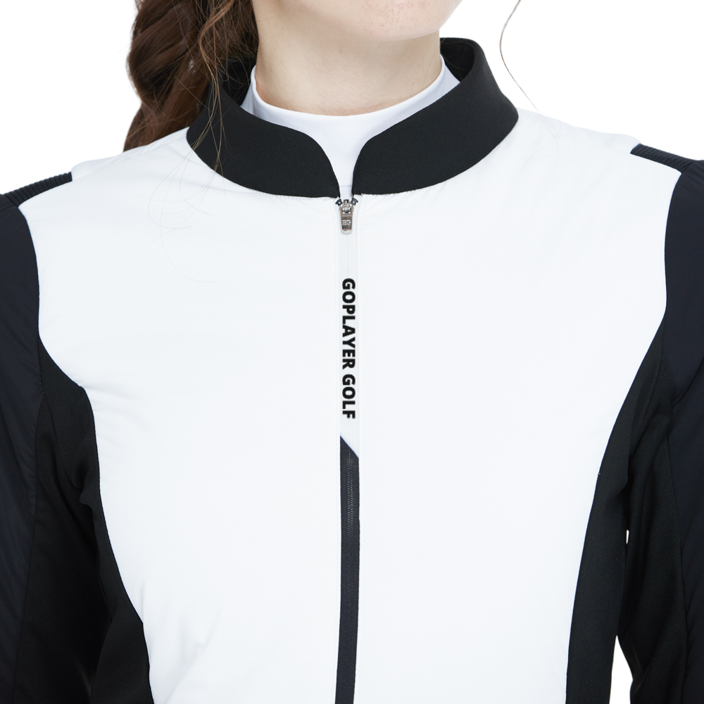 起毛コットン入り暖かいジャケット（ホワイト）