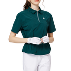 ウエストを絞ったファッショナブルな超薄型レディース半袖トップス