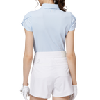 3D刺繍カラー半袖トップス