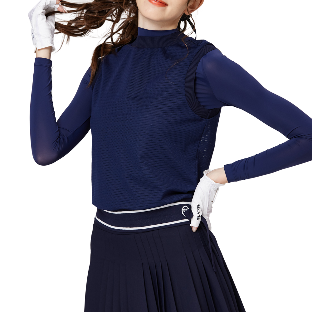 メッシュフェイクツーピース日焼け止めアイスシルクスリーブカバー