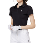 通気性のある襟付きレディース半袖トップス