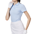 通気性のある襟付きレディース半袖トップス