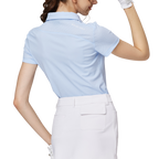 通気性のある襟付きレディース半袖トップス