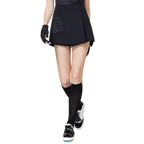 印花高腰A字女短褲裙