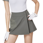 印花高腰A字女短褲裙