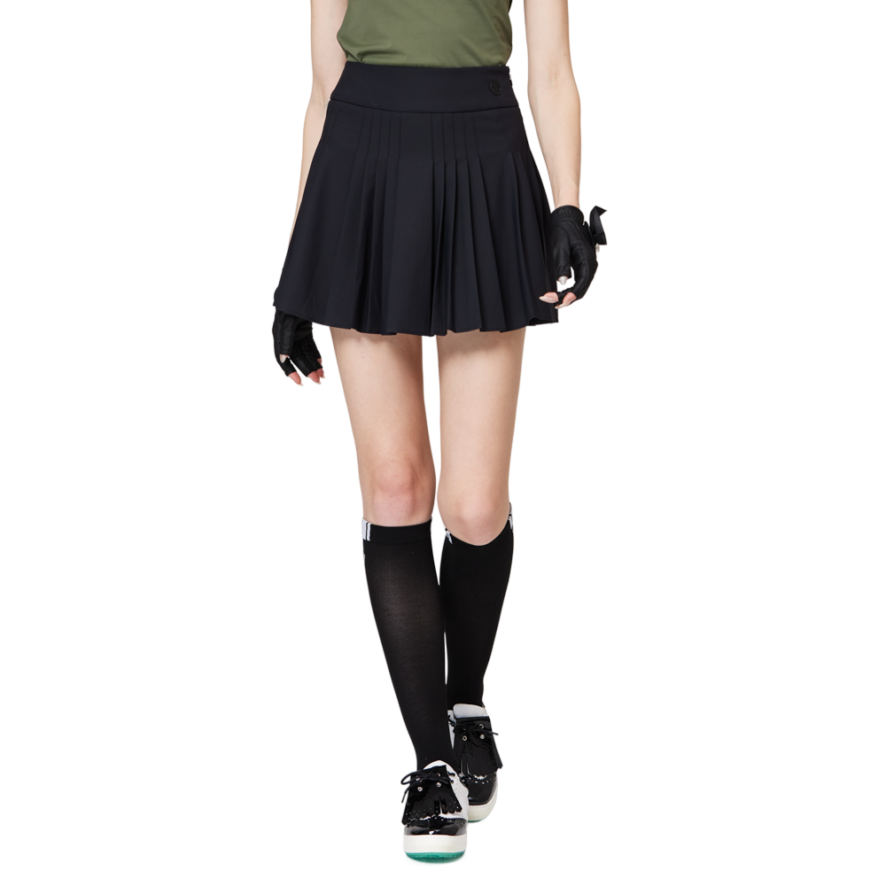 ハイウエストのレディースプリーツスカート