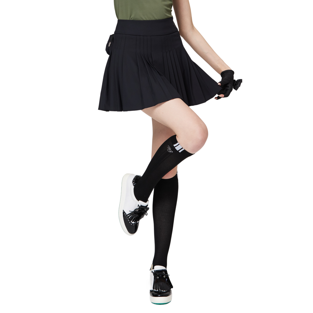 ハイウエストのレディースプリーツスカート