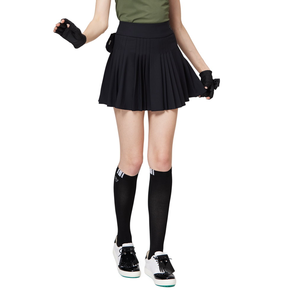 ハイウエストのレディースプリーツスカート