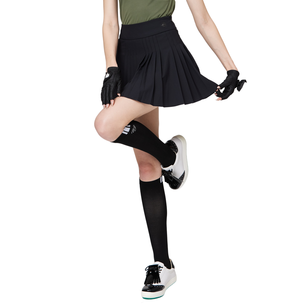 ハイウエストのレディースプリーツスカート