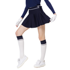 ハイウエストのレディースプリーツスカート