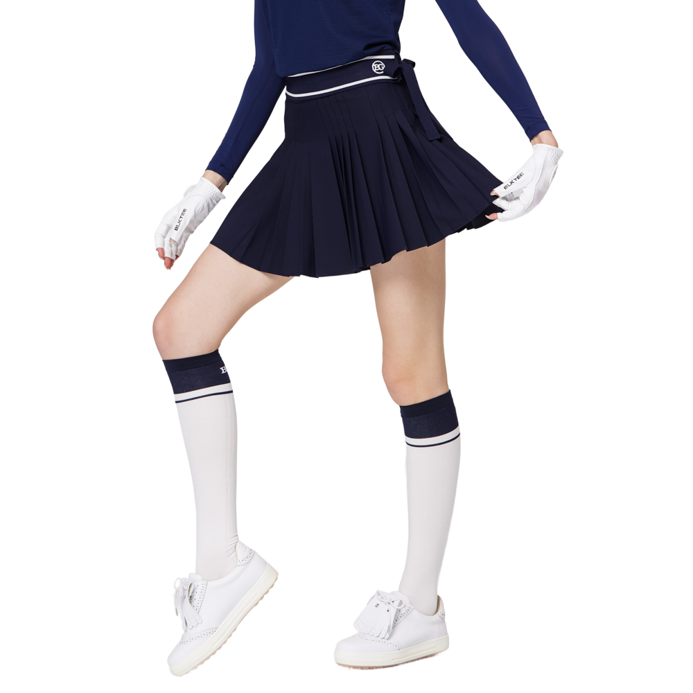 ハイウエストのレディースプリーツスカート