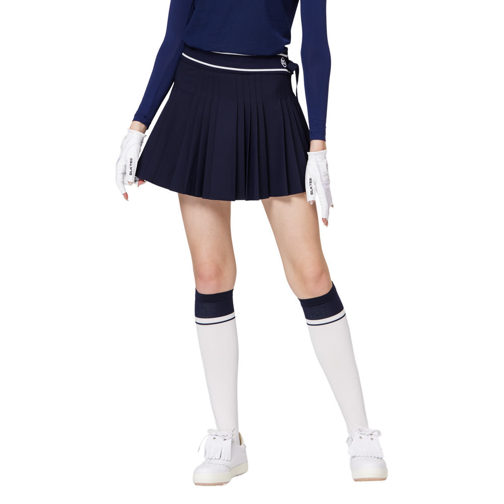 ハイウエストのレディースプリーツスカート