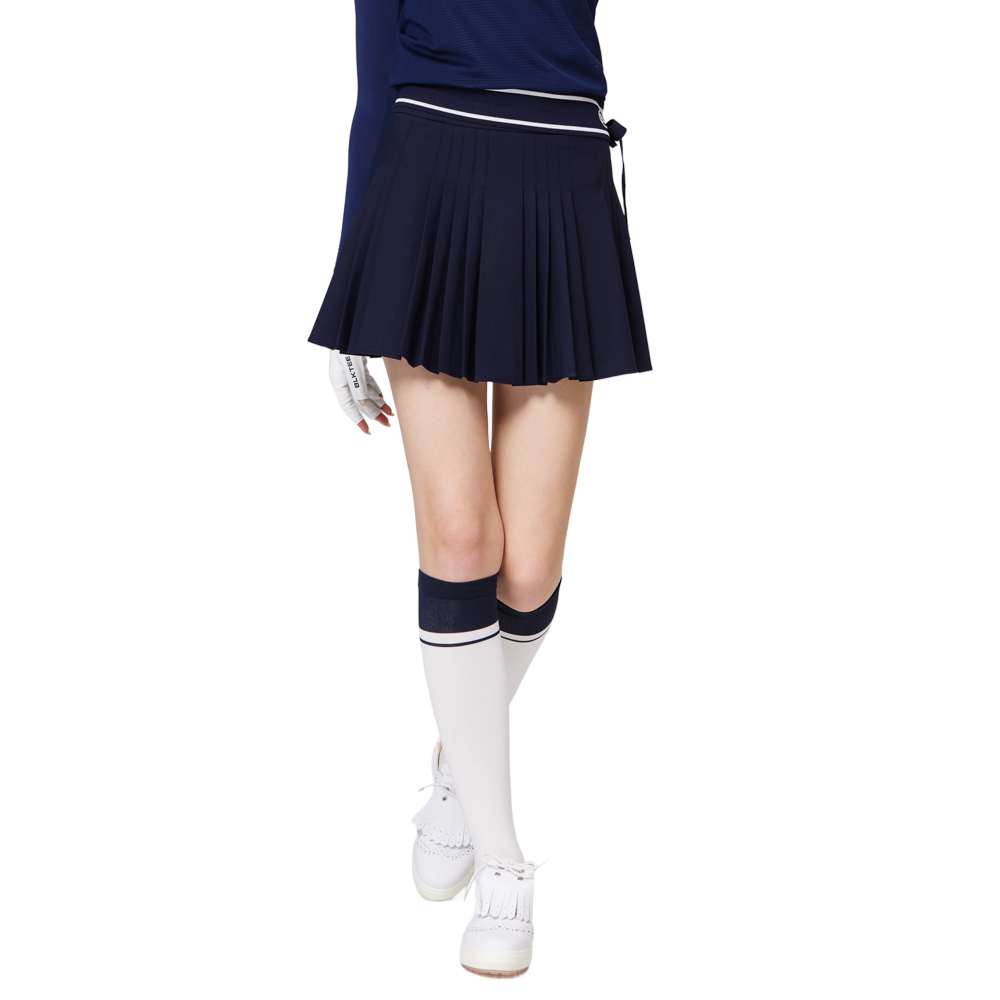 ハイウエストのレディースプリーツスカート