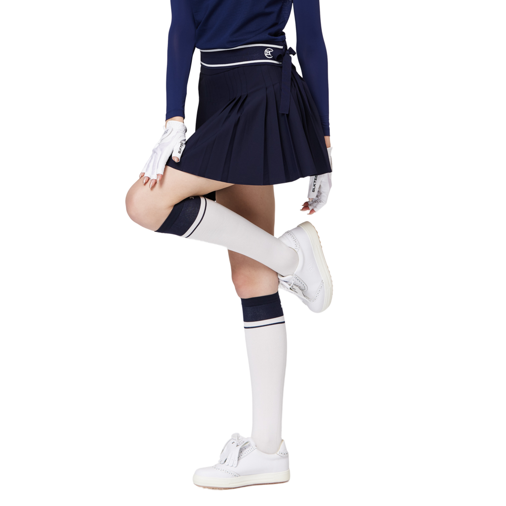 ハイウエストのレディースプリーツスカート