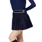ハイウエストのレディースプリーツスカート